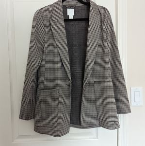 Houndstooth tweed H&M blazer
